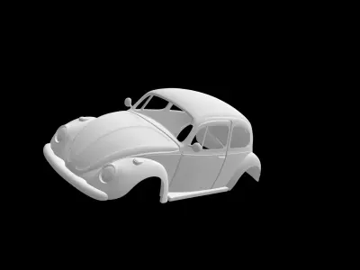 Volkswagen Beetle 3D print model