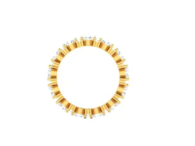 Solitaire Engagement Ring 3D print model 19
