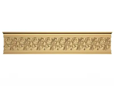 Cornice Decoration Molding 046 Low-poly 3D model