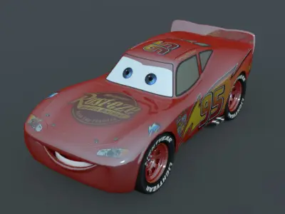 Lightning Mcqueen Character 3D model