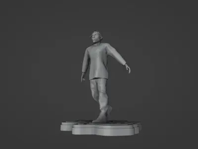 Tupac Spitting Statue 3D print model