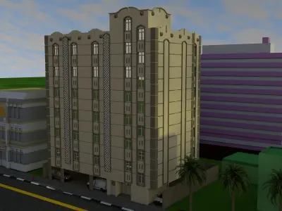 Hotel apartments 3D model