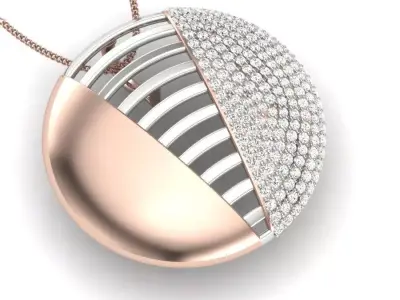 Women pendant 3D print model buy
