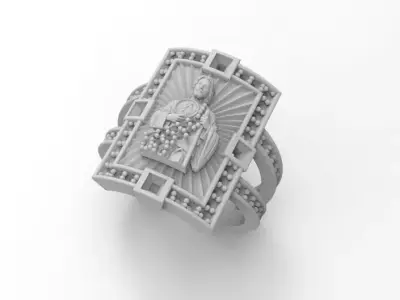 anillo san judas tadeo  3D print model
