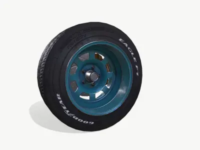 Rally wheel Eagle F1 Low-poly 3D model Low-poly