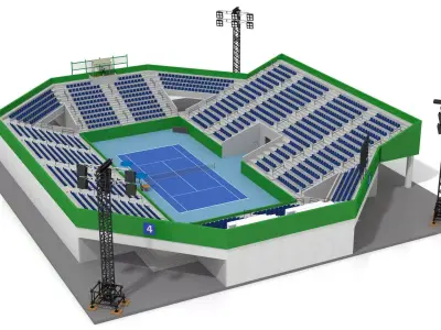 Tennis Stadium 3D model