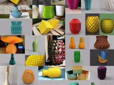 MEGA 100 VASE PACK 3D print model