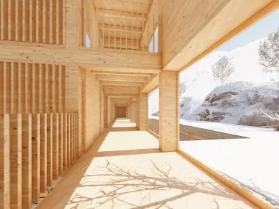 House Chalet Alps - Modern Cottage 3D model