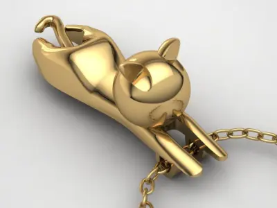 cute cat  3D print model