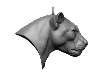 panther head 3D print model