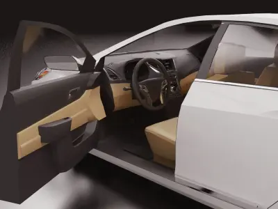 2016 Hyundai Azera LP Low-poly 3D model