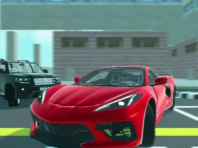 Corvette  Low-poly 3D model