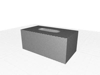 Jimenez Checkered Tissue Box Cover 3D model