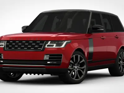 Range Rover SVAutobiography Dynamic 2018 detailed interior 3D model