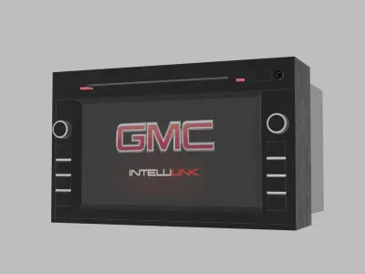 Car Navigation System Head Unit General Motors  Low-poly 3D model