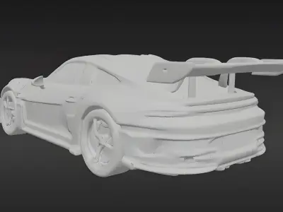 Porsche 911 GT3 RS 992 3D Model Low-poly 3D model