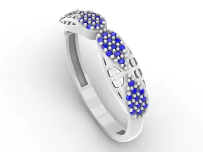 Jewelry Diamond Ring Model RG106 Free 3D print model