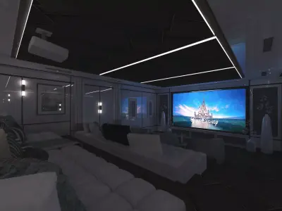 Kay Luxury Home Family Theatre 3D model