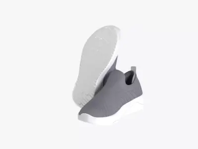 PPQ Women s Slip On Walking Shoes Memory Foam Low-poly 3D model
