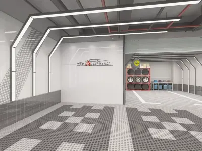 Car Service 3D model