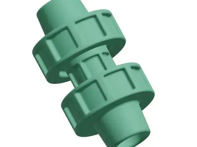 Plastic Exquisite Pipe Fitting Toy 3D model