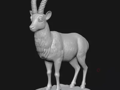 antelope 3D print model