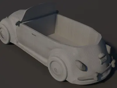 3d Classic Beetle ready to print 3D print model