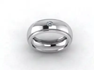 Men Band Ring 3D print model