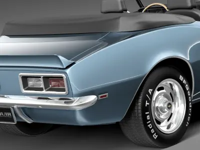 Chevrolet Camaro SS RS convertible CG 1967  3D model