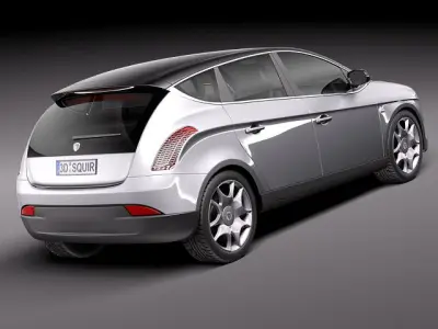 Lancia Delta 2012 3D model