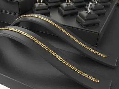 Jewelry store display collection 3D model