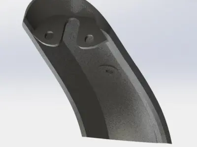 Sporty fender Pro2 S1 and essential with rear suspension 3D print model