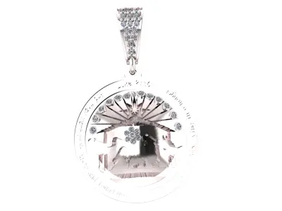 LUCK 2016 COIN PENDANT 3D PRINTABLE MODEL  3D print model