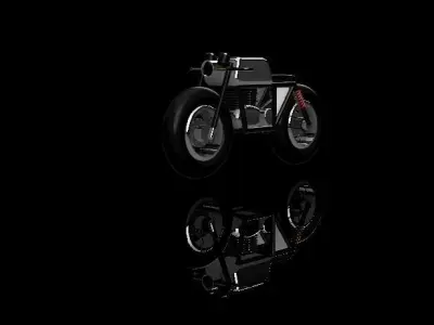 Cafe Racer Bike Design 3D print model