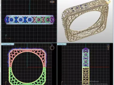 Bracelet Brilliant piece of ART 3D print model