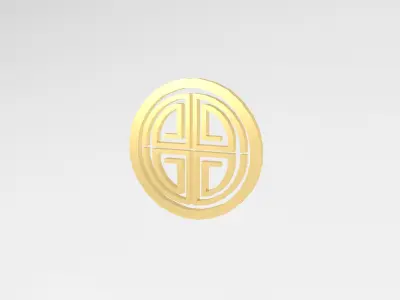 China Type Decoration v1 004 Low-poly 3D model