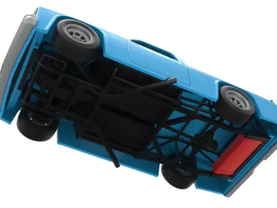 Vintage NASCAR race truck Scale 1 to 25 3D print model