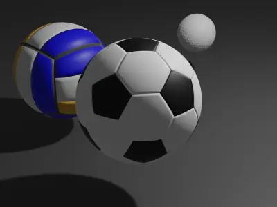 balls soccer ball 3D model