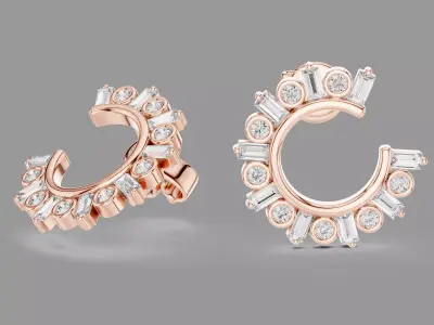  Diamond Hoops  3D print model