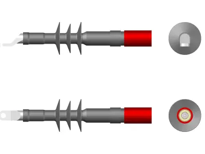 Medium voltage indoor cable terminal Free 3D model