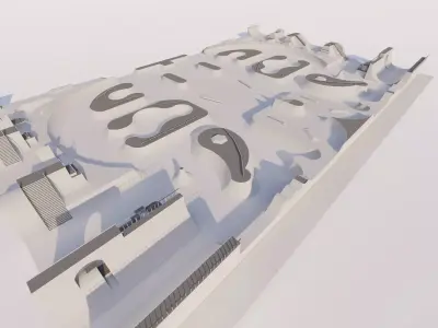 Skatepark-Skate Park PACK 3D model