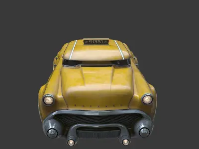 Futuristic flying car 5 3D model