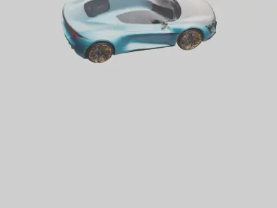 Electric Luxury Sports Car model 3D model