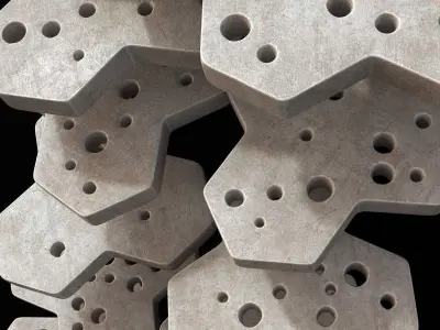 Stone Ngon stone hole decor n1 3D model