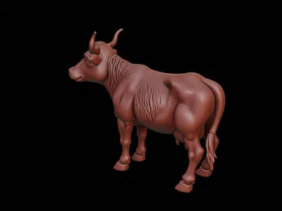 Cow Animal Sculpture 3D print model get