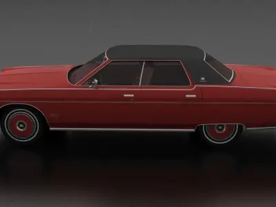 Marquis Brougham 4dr 1973 Low-poly 3D model