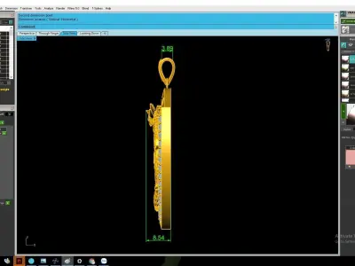 Luxury Dragon Shield Pendant 3D Model  2926 3D print model