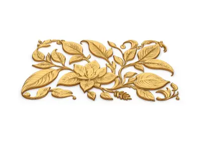 Classic carved decor ornament 416 3D model