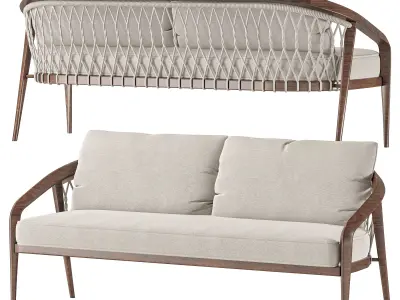 sette garden rako sofa 3D model