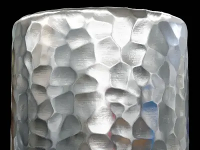 Silver Nugget Substance PBR material and textures Texture